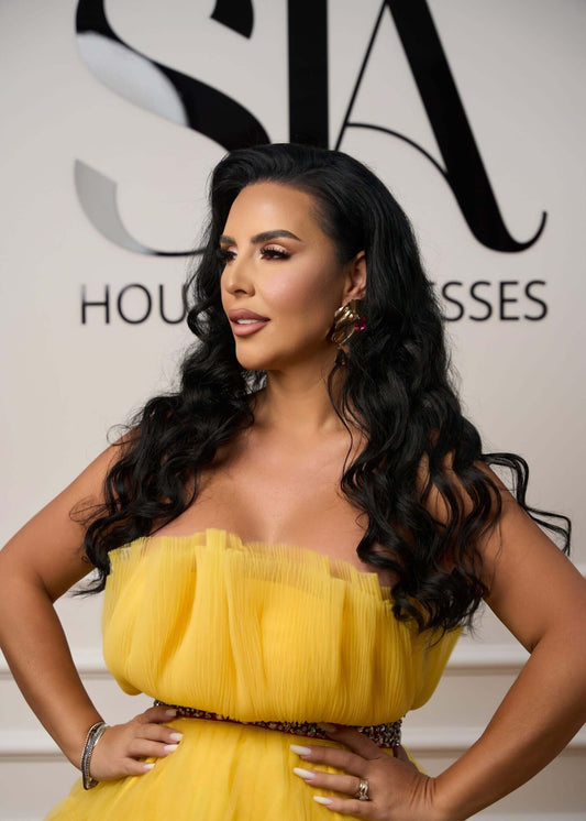 Cercei Vlada cu cristal roz - Sia House Sia House pentru femei elegante