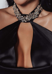 Bling Enchant long silk jewel dress