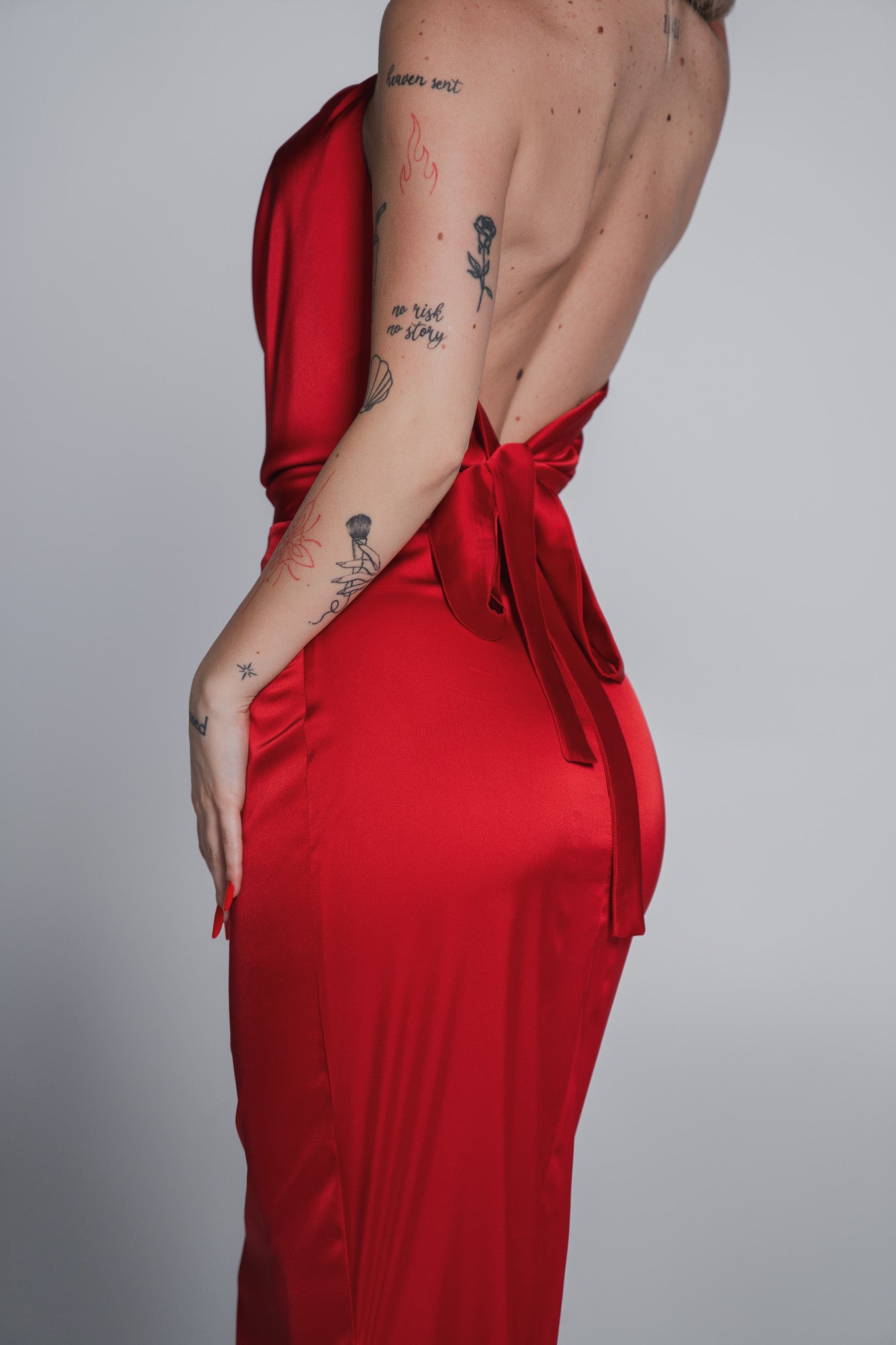 Bling Enchant long silk jewel dress