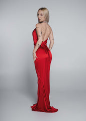 Bling Enchant long silk jewel dress