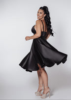 Bling Grace taffeta midi dress