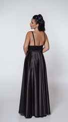 Bling Muse long taffeta dress