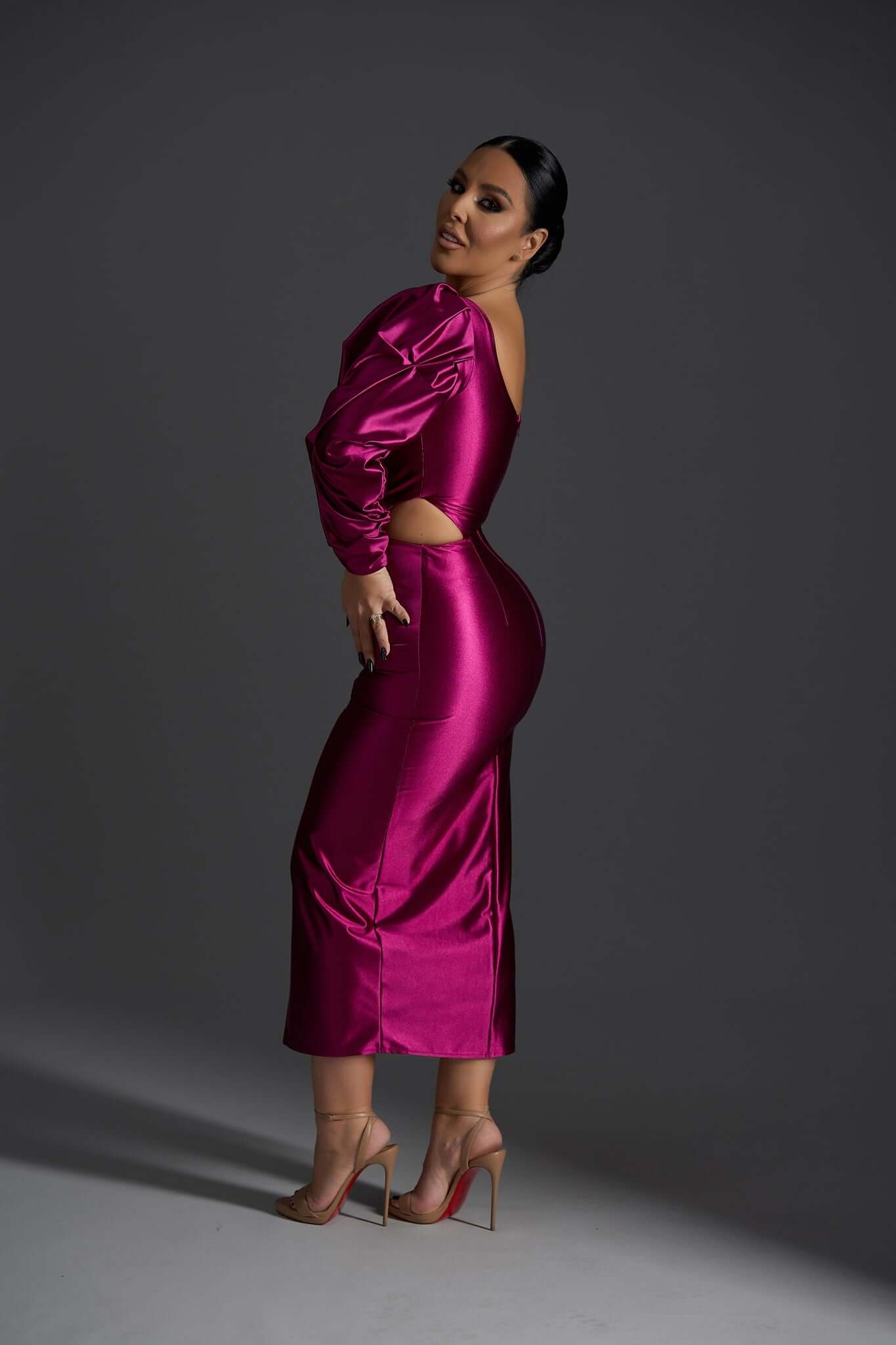 Silk Venom Midi Dress