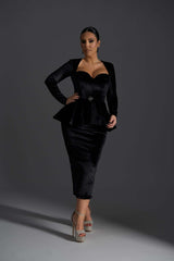 Velvet Sinner Midi Dress