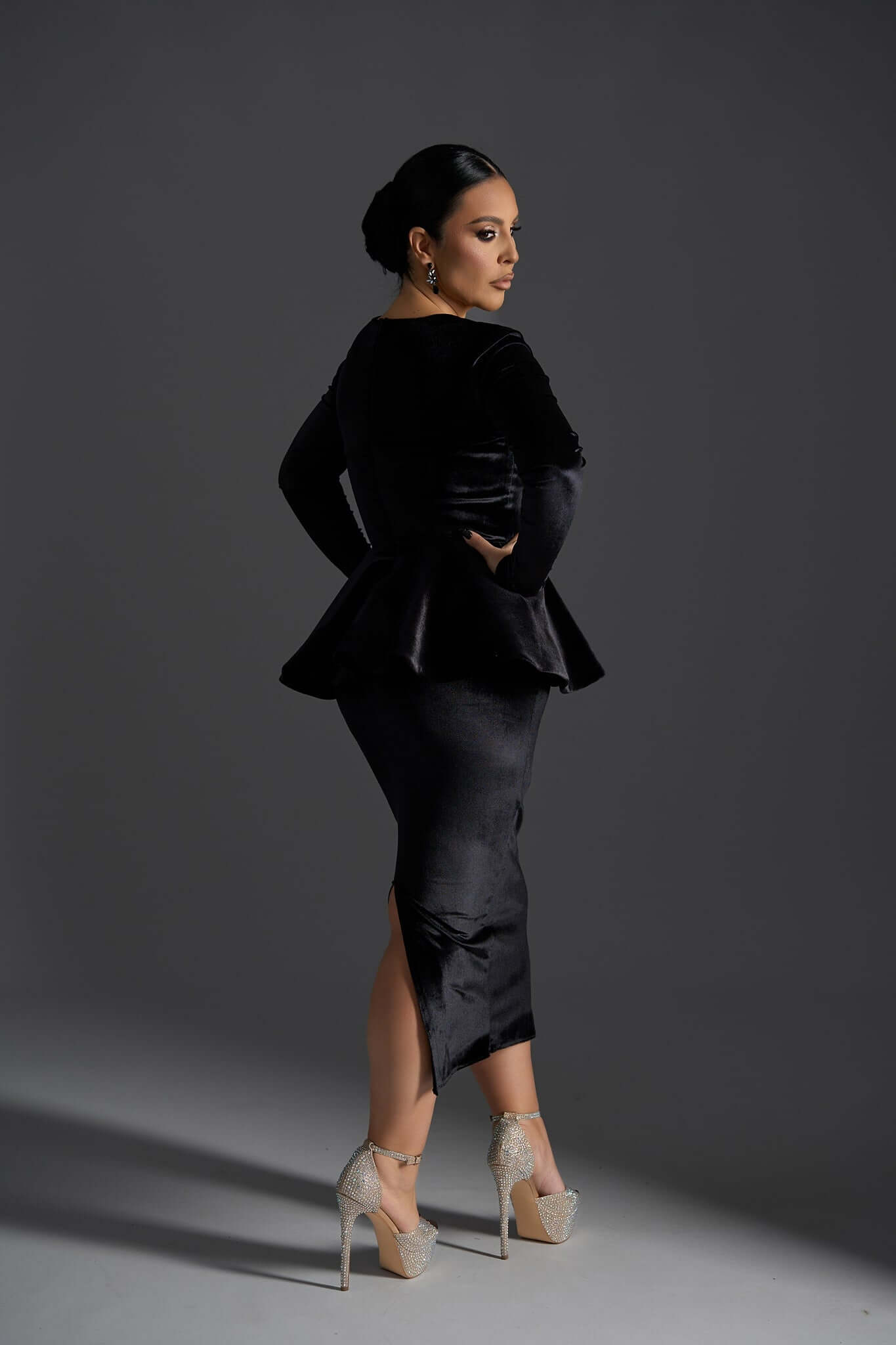 Velvet Sinner Midi Dress