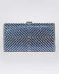 Clutch Sapphire Shine – plic cu cristale albastre și model geometric