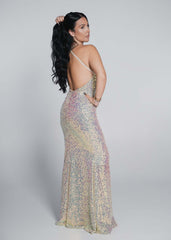 Rochie Bling Siren - paiete multicolore