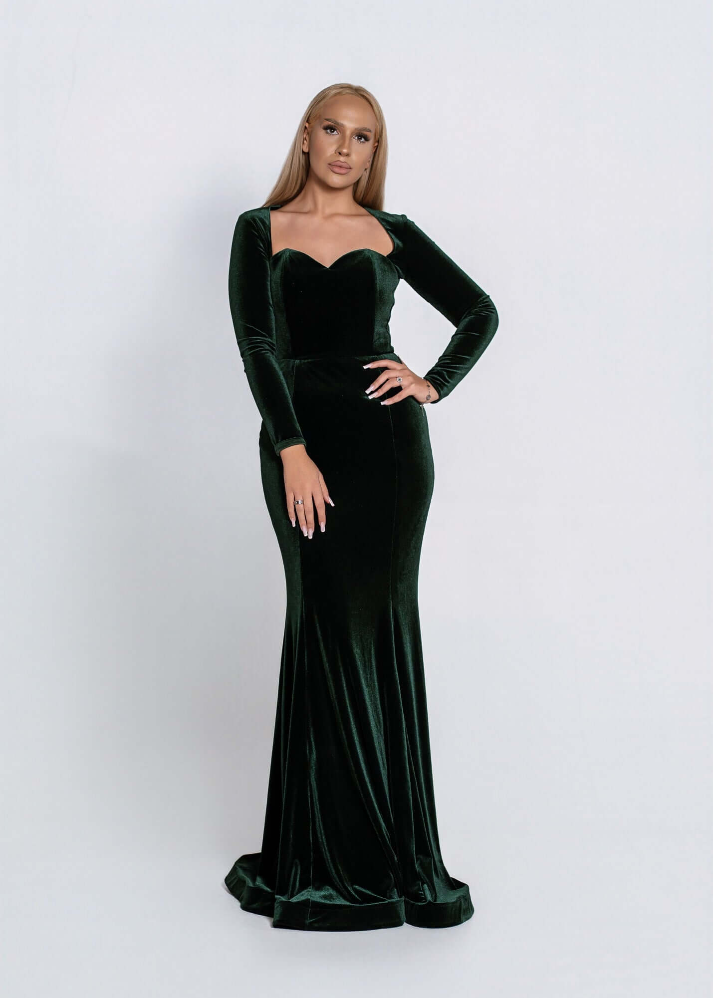 Long Velvet Noir Dress