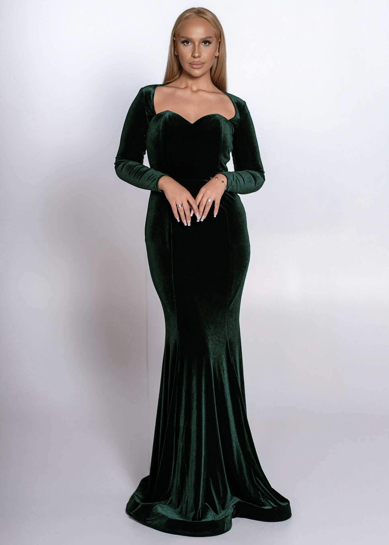 Long Velvet Noir Dress
