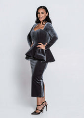 Velvet Sinner Midi Dress