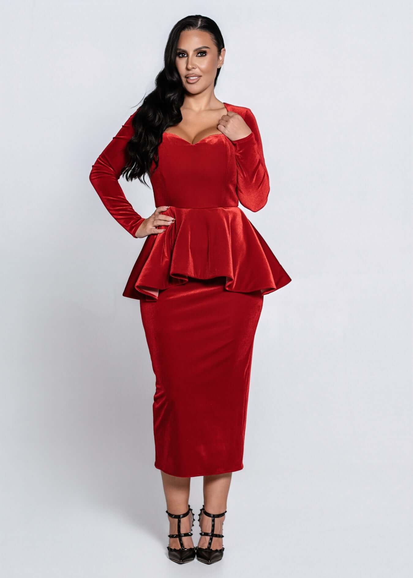 Velvet Sinner Midi Dress